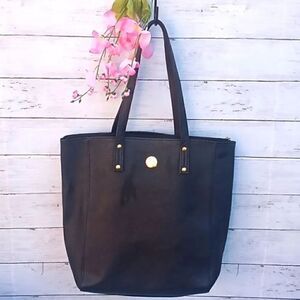 Joy Mangano Tote Shoulder Bag Purse Leather